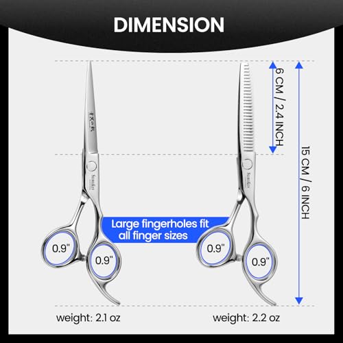 Professional Hair Cutting Scissors Kit 10-Piece Set