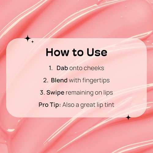 MIXIK Guava Cheeky Blush Tint & Lip Stain, Multi-Use, Long-Lasting, Hydrating, Vegan & Cruelty-Free, 0.3 fl oz