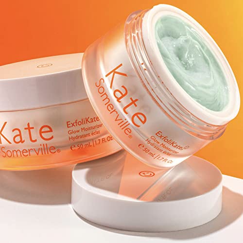 Kate Somerville ExfoliKate Glow Moisturizer – Clinically Formulated Daily Face Cream – Gently Exfoliating and Hydrating, 1.7 Fl Oz