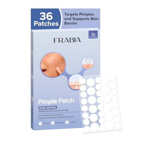 Hydrocolloid Pimple Patches for Face - 36 Count Skin Cover Set