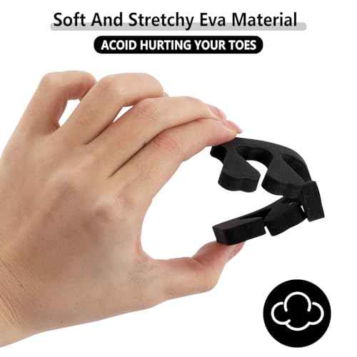 Toe Separators Set - 52 Pieces Premium Pedicure Tool, Spa Party Salon Polishing Separator (Black)