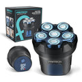 PRITECH Head Shaver for Bald Men - Effortless 6D Floating Shave,Electric Head Shavers for Men & Bald Head Shavers,Waterproof Cordless Razor for Smooth Scalp,Face & Perfect Beard,2-Speed,80Min Runtime