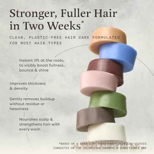 The Earthling Co. Conditioner Bar - Promote Hair Growth, Strengthen & Moisturize All Hair Types - Paraben & Sulfate Free formula with Natural Ingredients for Dry Hair (Vanilla Coconut, 1.8 oz)