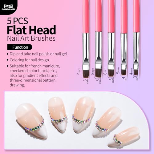 Fandamei 33-Piece Nail Art Tool Set - Brushes & Dotting Tools