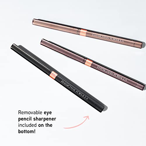 Physicians Formula Shimmer Eyeliner Pencil Set Of 3, Black, Dark Brown, Brown, Custom Eye Enhancing Eyeliner Trio, Dermatologist Approved