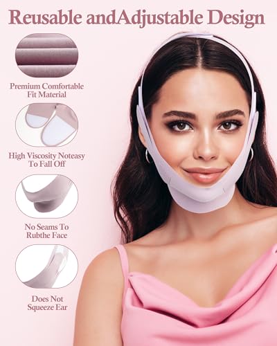 V-Shaped Face Slimming Mask for Sleeping Chin Strap Jawline Shaper Double Chin Reducer