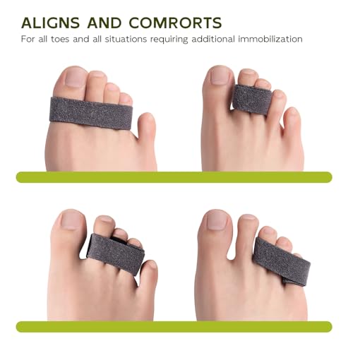 Hammer Toe Straightener Wraps - 6 Pack Reusable Toe Corrector