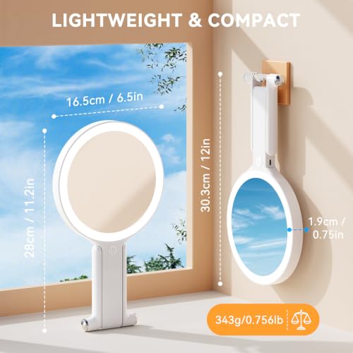 Auxmir 30X Magnifying Makeup Mirror with 56 LED Lights