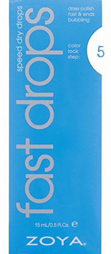 ZOYA Fast Drying Drops Top Nail Coat , Clear , 0.5 Fl Oz