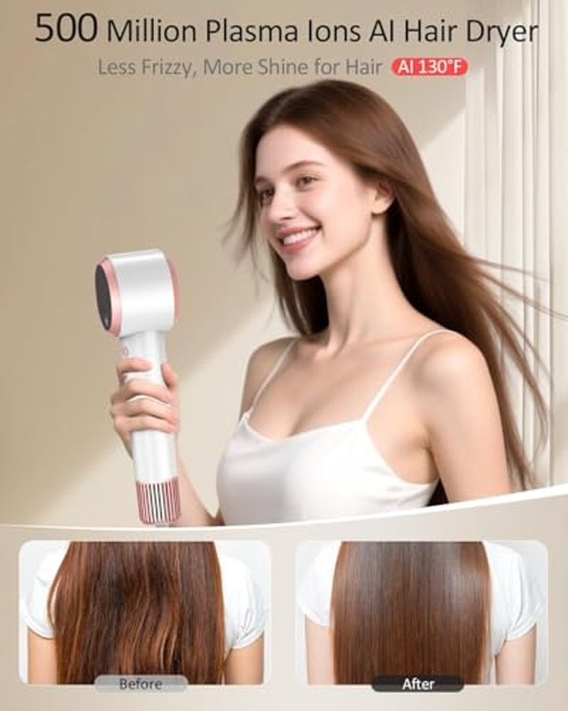 Heylike AI Smart Hair Dryer with Plasma Ion Technology - 160K RPM