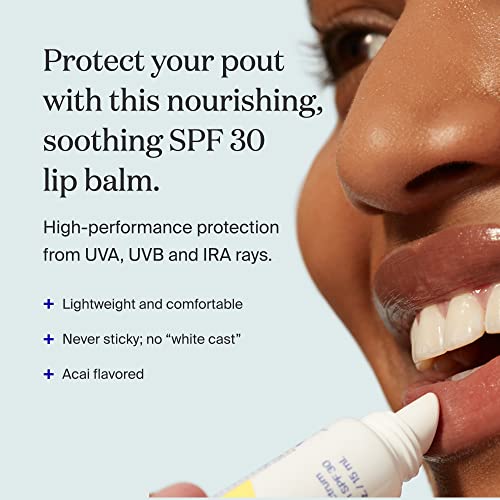 Supergoop! PLAY Lip Balm with Acai - 0.5 fl oz, Pack of 2 - SPF 30 PA+++ Broad Spectrum Sunscreen - Hydrating Honey, Shea Butter & Sunflower Seed Oil - Great for Active Days