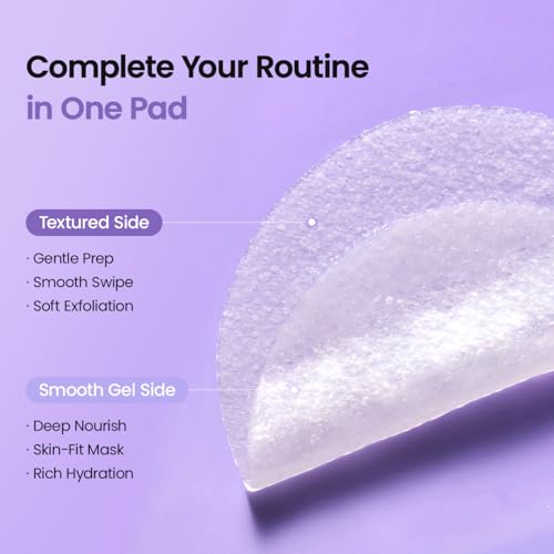 BIODANCE PDRN Caviar Dual Gel Toner Pads - Gentle Exfoliating & Firming Korean Skin Care, 60 Pads