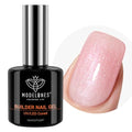 Modelones Builder Nail Gel 8-in-1 Pink Shimmer Cinnamon Glow - Long-Lasting Glitter Manicure