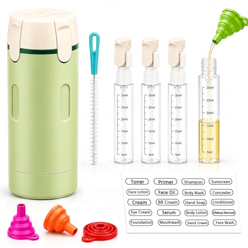 4-in-1 Leakproof Travel Dispenser Bottles Set | 30ML Refillable