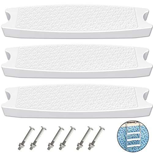 Pool Ladder Steps Replacement 3-Pack 18" Heavy-Duty