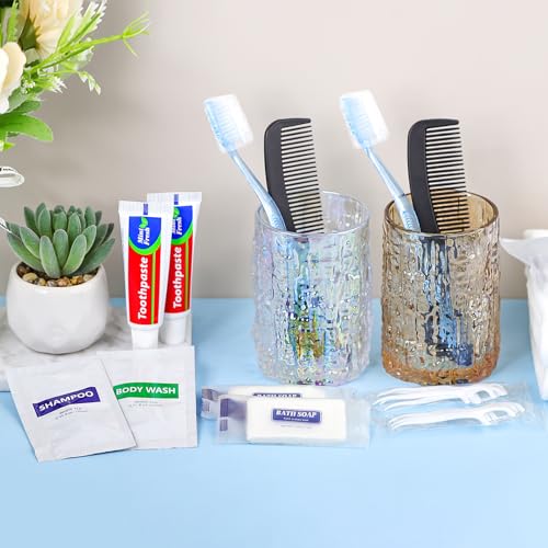 50-Pack Travel Hygiene Kits with Toiletries & Floss Picks