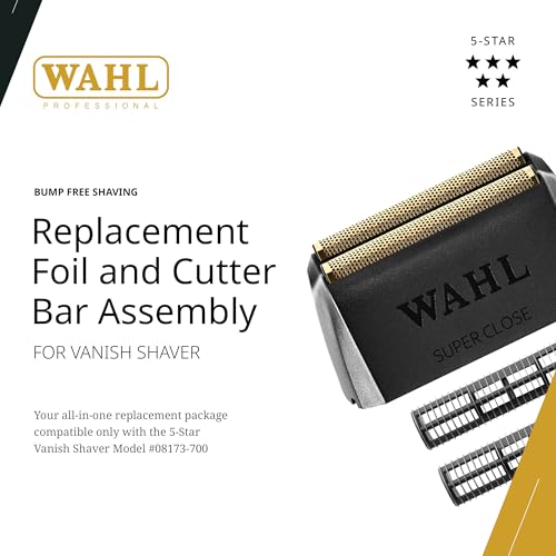 Wahl Professional Vanish Foil Head & Cutter Bar Replacement, High-Performance Shaver Accessories