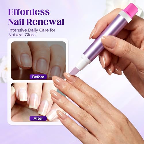 2-in-1 Cuticle Oil Pusher Pen - Lavender Scent Nail Care Tool