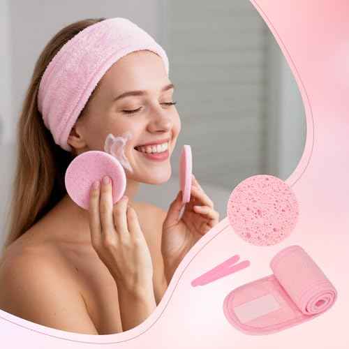 29Pcs Esthetician Facial Supplies Tools Set - DIY Skincare Kit, 3 Facial Bowls, 1 Compartment Tray, 1 Skincare Tray, 3 Fan Mask Brushes, 3 Silicone Mask Brusher Applicator, 3 Headbands & 15 Sponges