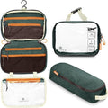 TRIPPED 3-Piece Travel Toiletry Bag Set with TSA Bag
