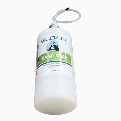 Sloan ESD-217 Lotion Hand Soap with Moisturizer, 27-Ounce Bottle - Contains Aloe Vera and Vitamin E, Enriched with Glycerin Moisturizer, 1000 Applications, 0346017