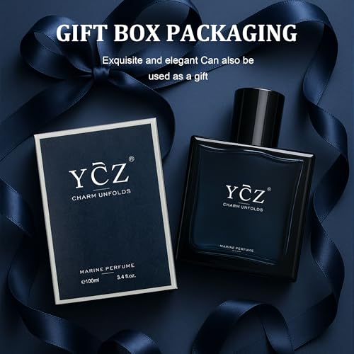Ycz Midnight Marine Eau De Parfum for Men 100ml - Long Lasting Fresh Marine Scent