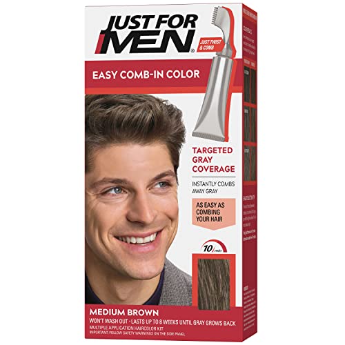 Just For Men Easy Comb-In Color Medium Brown Hair Dye