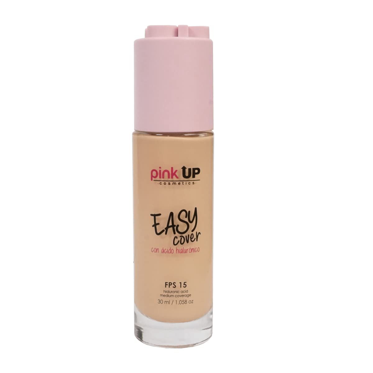 PINK UP Easy Cover Liquid Makeup| Foundation Make Up| Tinted Moizturizer for face| Liquid Make Up| Medium coverage| Water base| Alcohol free| Model PKEC500