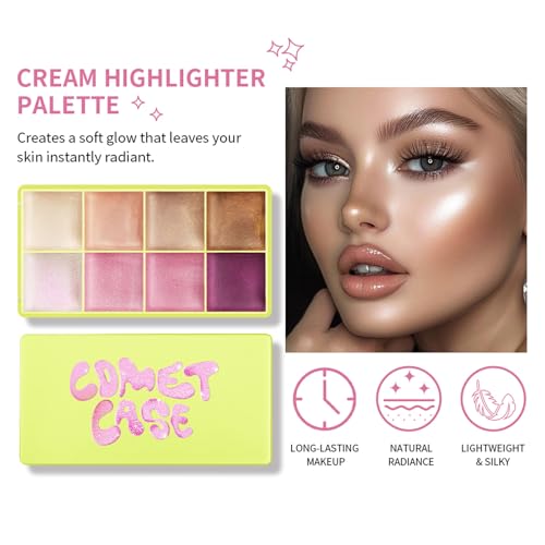 Aseawave 8-Color Cream Blush Palette | Waterproof & Buildable