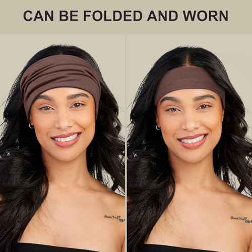 Headbands for Women, 7PCS Wide Cloth Hair Bands for Workout, Yoga, Skincare & Daily Wear, Soft & Stretchy