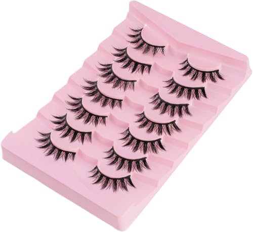 Manga 3D Vegan False Eyelashes - Wispy Mink Lashes (7 Pairs)