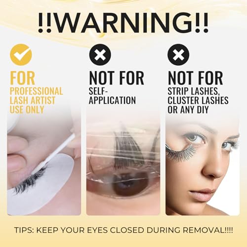 Eyelash Extension Remover - Professional Gel, Quick 1-3 Min