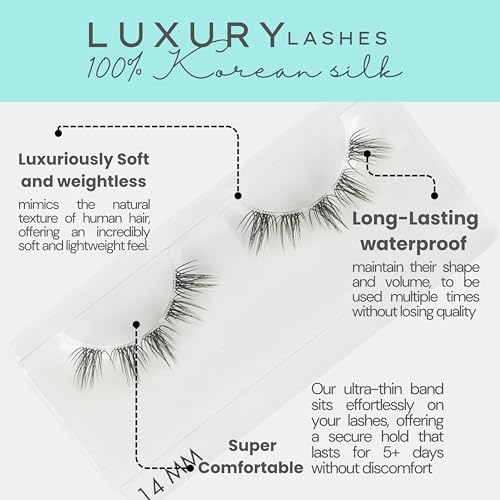 GAZELLE Dreamy 12mm Lash Clusters – Korean Silk Wispy