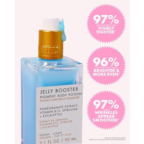 Truly Beauty Jelly Booster Pigment Body Potion, Lightweight, Fast Absorbing Acne Scar Treatment for Face And Body, Scar Removal Ointment/Serum for Everyday Use, 3.1 Fl.Oz