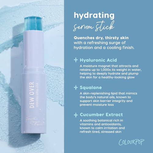 ColourPop Dew Over Hyaluronic Acid Face Serum Stick - Hydrating & Glow Boosting