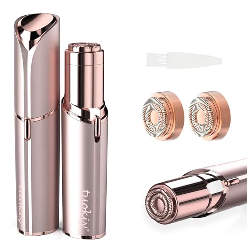 Women's Facial Hair Remover Battery Operated with 2 Replacement Heads
