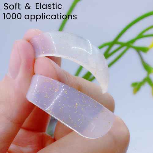 Korean Lash Lift Shields Asian Flat Shields 1mm Thin Lash Lift Pad For NO.1 Perm Soften Eyelashes Lash Lifting Pads For Salon Usage Flatter Rods For Perming Lashes Thoroughly (Gold)