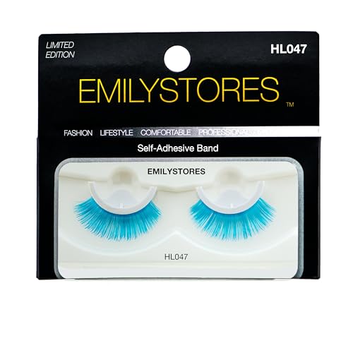 Red Self-Adhesive False Eyelashes Pre-Glued Reusable