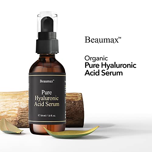 Pure Hyaluronic Acid Serum for Face ? Intense Hydrating Moisturizer with 1 Million Dalton Pharmaceutical Grade Hyaluronic Acid ? Anti Aging Hydration Serum for Dry & Sensitive Skin ? 1.8 fl oz (54 ml)