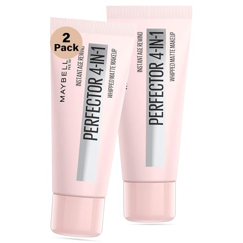 Instant Age Rewind 4-in-1 Matte Perfector: Foundation, Primer, Concealer & Powder for Smooth, Shine-Free Skin ? Lightweight, Buildable Coverage, Long-Lasting Matte Finish ? Shade 01 Light