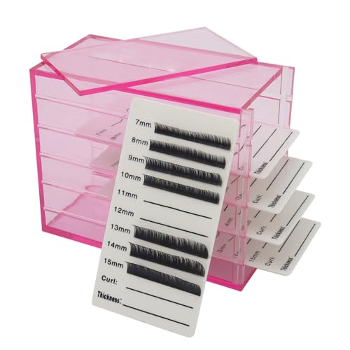5-Layer Clear Acrylic Eyelash Organizer & Storage Box