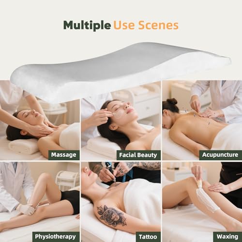 FAHKNS Lash Bed Topper Milky White 70.8 x 23.6 in Ergonomic High-Density Foam