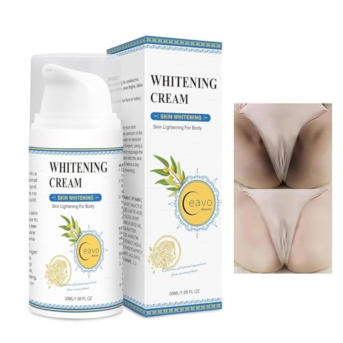 Skin Bleaching Cream for Intimate Areas & Body, Vitamin C Whitening for Underarms, Knees, Elbows, Inner Thighs, Bikini Line ? Sensitive Skin Whitening Lightening Cream for Women