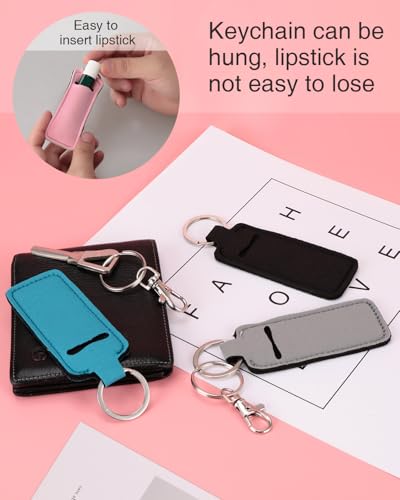 Chapstick Holder Keychain - Lip Balm Sleeve Pouch