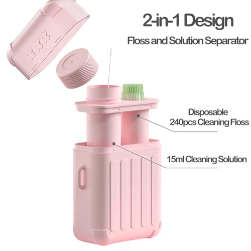 Piercing Cleaner Kit with 240pc Floss & Solution