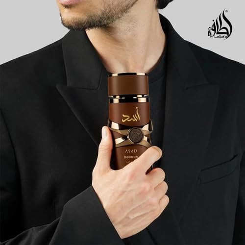 Lattafa Asad Bourbon Unisex Eau de Parfum Spray 3.4 oz