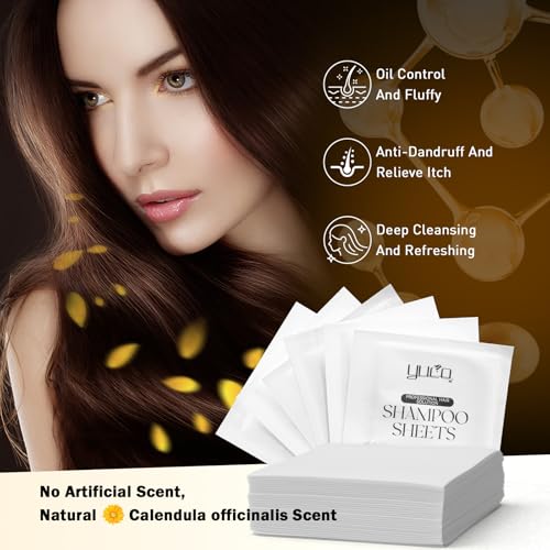 YUCO Travel Hair Shampoo Sheets - 25 Individual Sachets