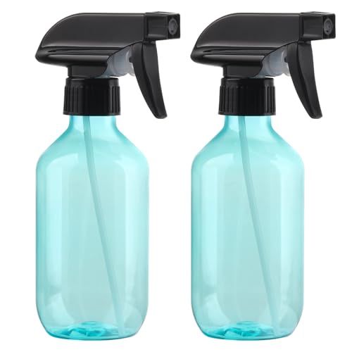 D Dymoece Blue 10oz Plastic Spray Bottles for Hair & Home Use (2 Pack)