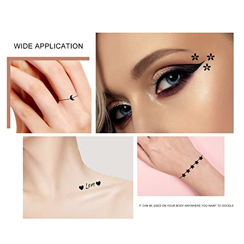 Ownest Double-End Eyeliner Stamp Pen - Waterproof Tattoo Makeup