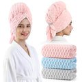 REDKISS Microfiber Hair Towel Wrap 24x42 - 3 Pack